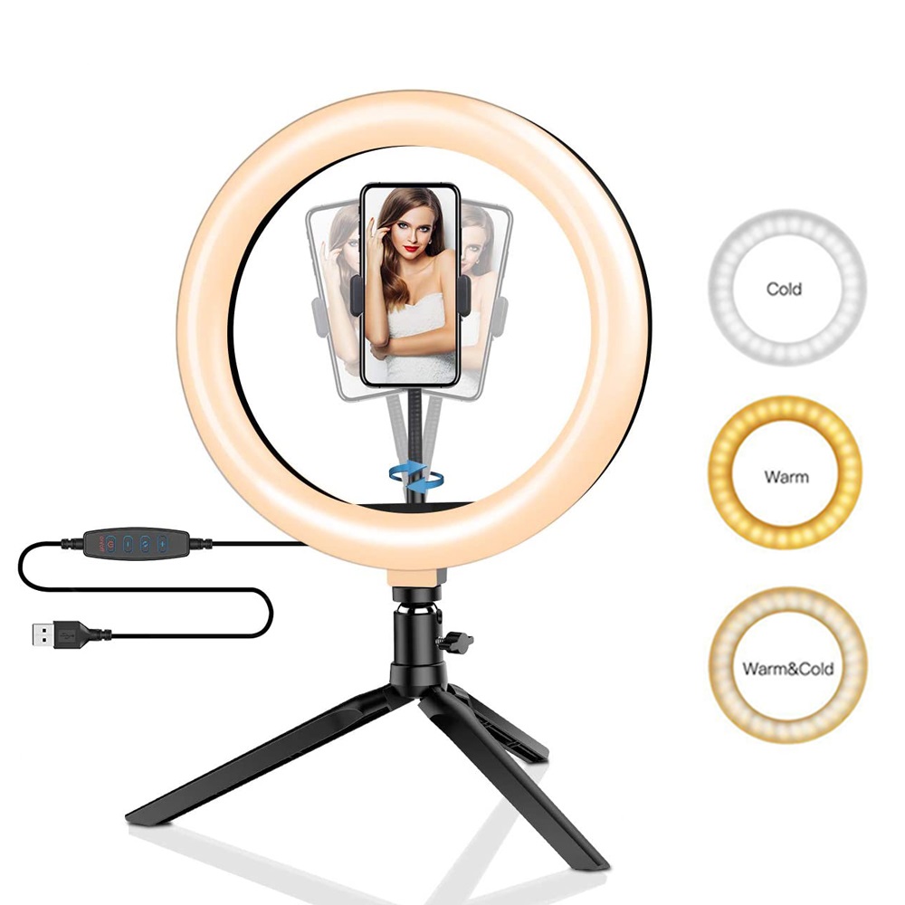 Photography And Videography Lighting - 26 см 10-дюймовый светодиодный кольцевой светильник