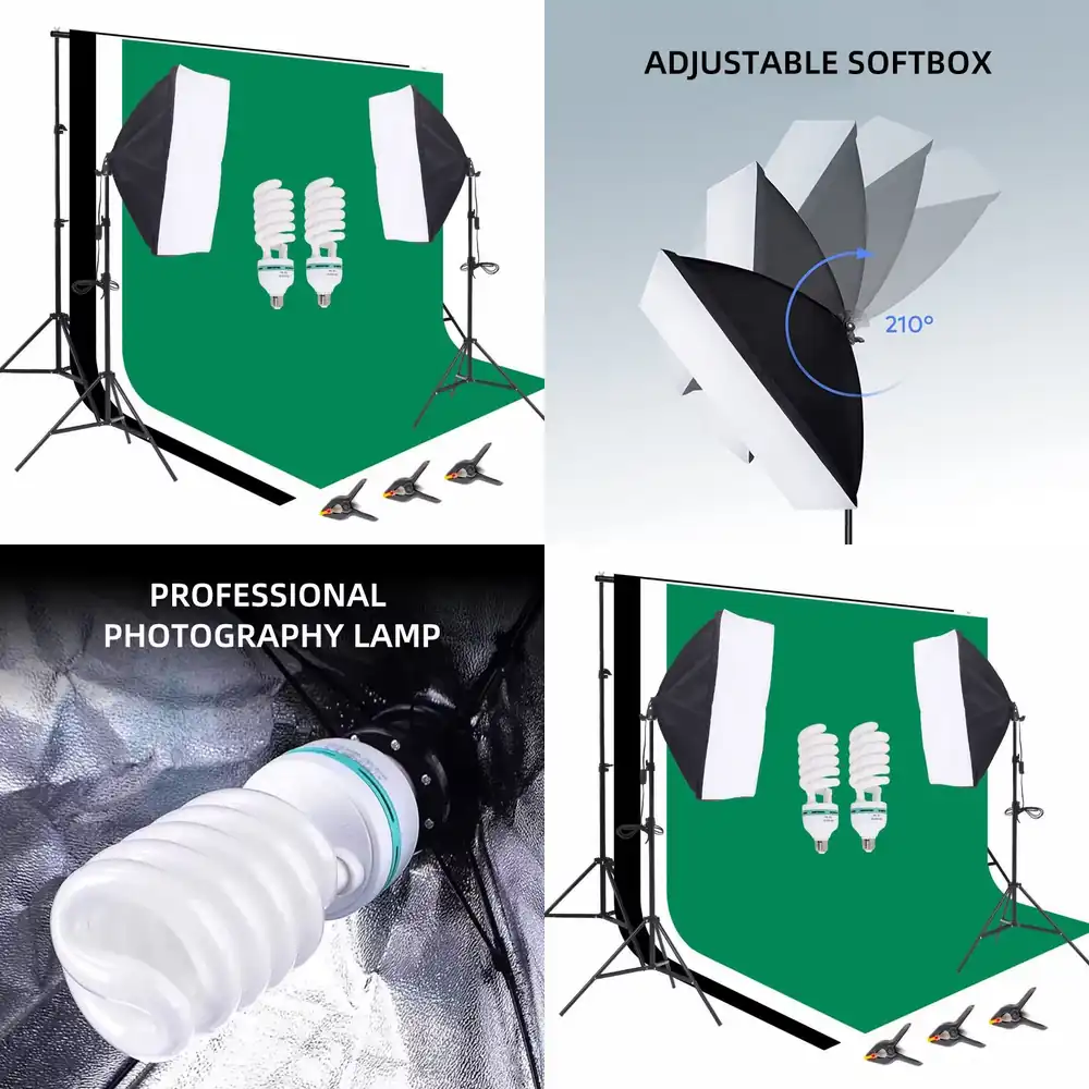 Photography Lighting And Backdrop Kits - Комплект оборудования для фотостудии: фоновая стойка