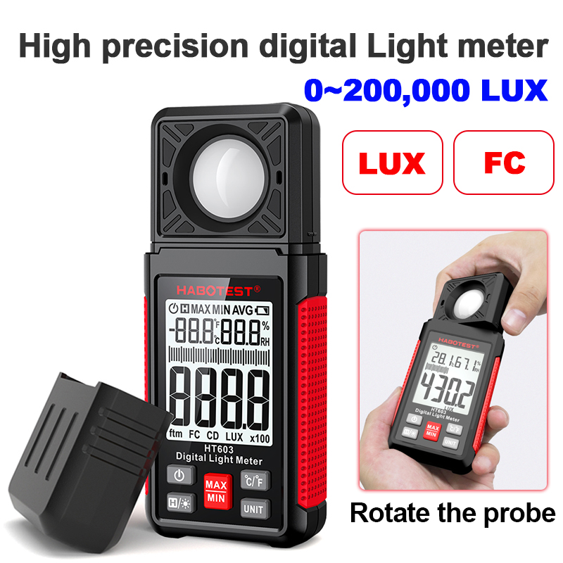 Цифровой люксметр HT603 0~200  – обзор и цена Photography Lighting Portable