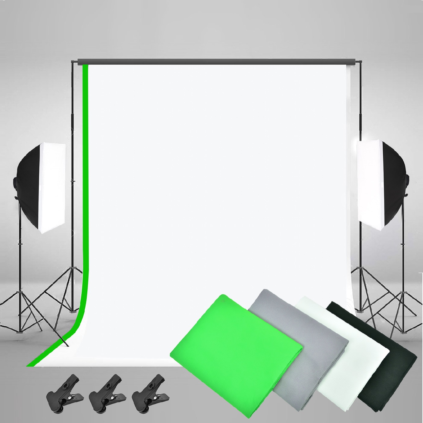 Полный комплект для фотосъемки – обзор и цена Photography Lighting And Backdrop Kits