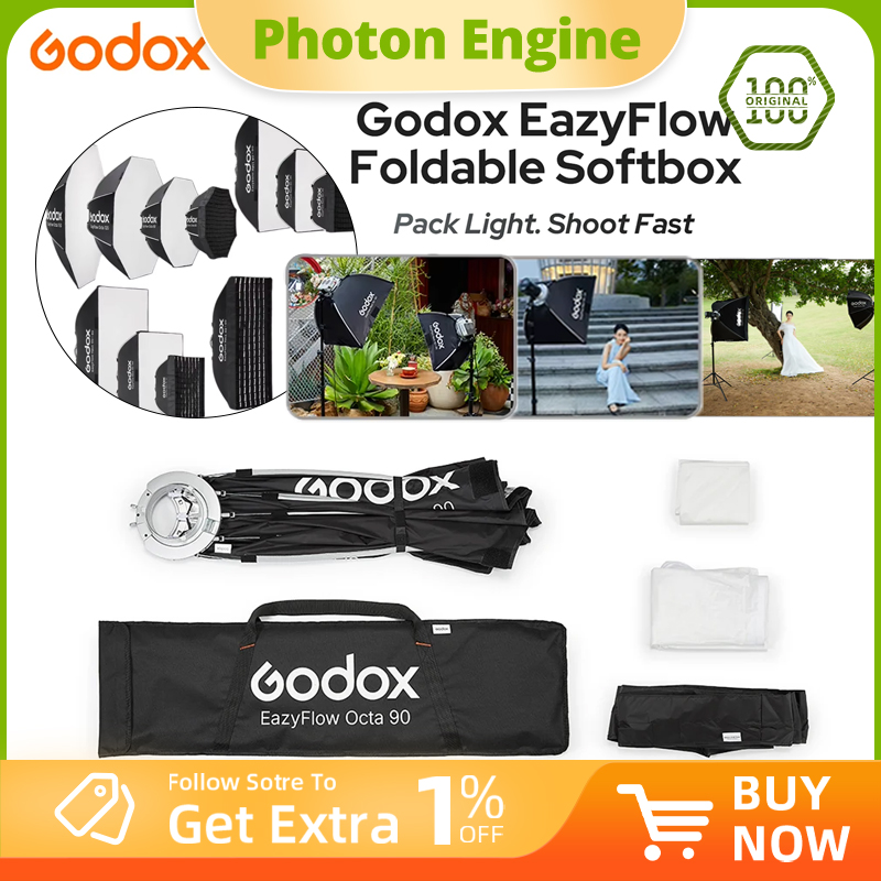 Складной софтбокс Godox серии  – обзор и цена Photography Lighting Setup